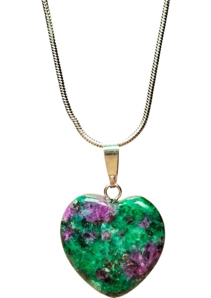 Azurit Doğal Taşı Zincirli El Yapımı Kolye Uç: 2 cm Zincir: 20 cm Kutulu