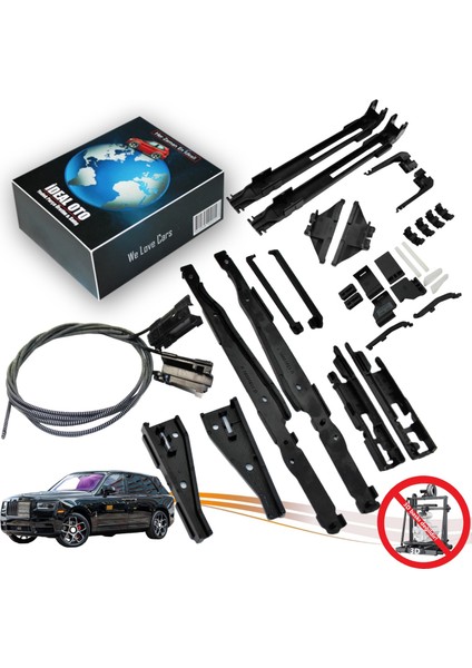 Rolls-Royce Cullinan Black Badge N74N N74L - RR31 Sav Panoramik Sunroof Kızak, Halat & Sunroof Perde Tamir Seti