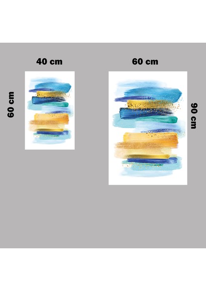 Banyo Paspas Takımı Mavi Çizgi Sarı Boyalı Desenli 2'li 3D Dijital Baskılı fiyatları