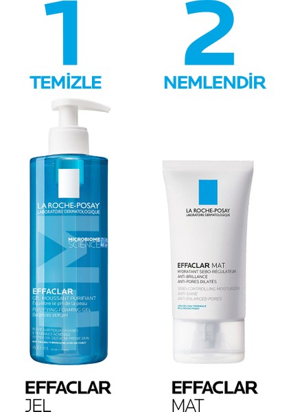 La Roche-Posay Yağlı ve Geniş Gözenekli Ciltler İçin Effaclar Mat Parlama Karşıtı Nemlendirici Krem 40ML