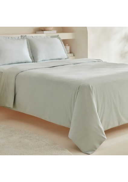 Karaca Home White Collection Lavin King Size Nevresim Takımı Adaçayı modelleri