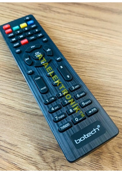 Botech - Wellbox Hd Uydu Alıcı Cihazı Kumandası - Wıptv Youtube Xtream Tuşlu