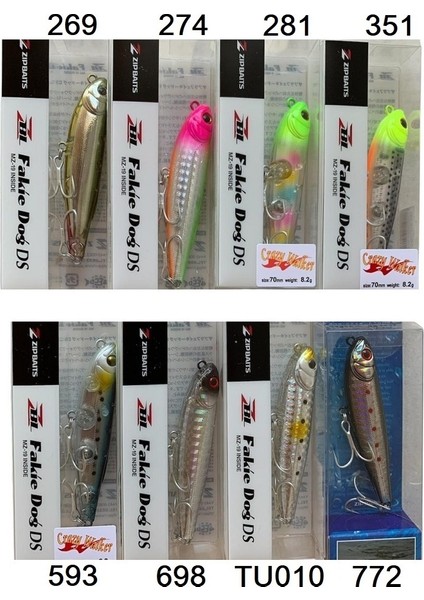 Zipbaits Fakie Dog 70MM Wdt Su Üstü 8.2gr Maket Yem