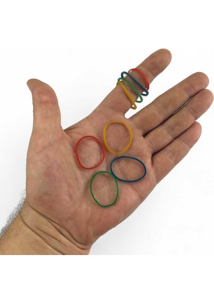 Renkli Küçük Paket Toka Lastiği 4 Renk 40 mm 1000 Adet 10 Paket modelleri