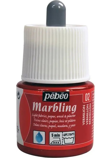 Ebru Boyası Marbling 45 ml Vermilion