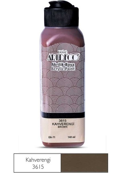 Akrilik Boya 140 ml Kahverengi