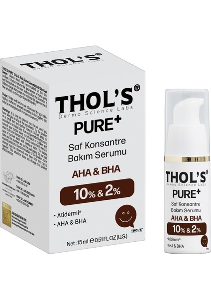 PURE+ AHA 10% & BHA 2% - 15 ml (TB68) Bakım Serumu