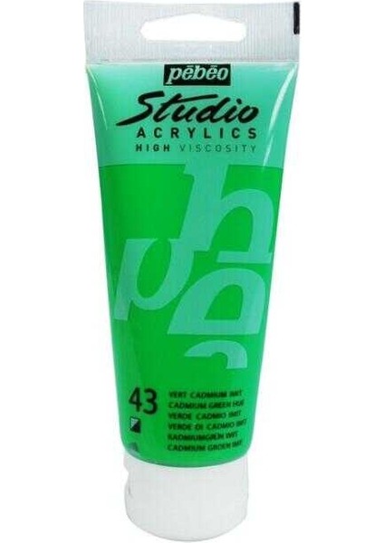 Studio Akrilik Boya 100 ml 43 Cadmium Green Hue