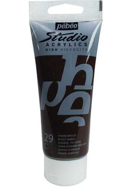 Akrilik Studio Boya 100 ml Burnt Umber
