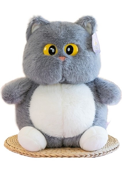 35 cm Yeni Tombul Bakır Çan Kedi Peluş Oyuncak Peluş Kedi Bebek (Yurt Dışından)