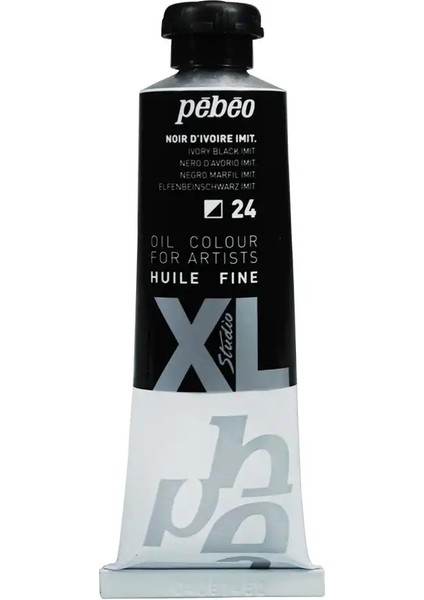 Huile Fine Xl Yağlı Boya 37 ml 24 Ivory Black