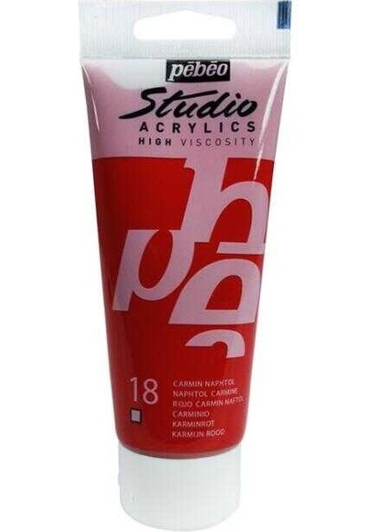 Akrilik Boya Studio 100 ml Naphtol Carmine