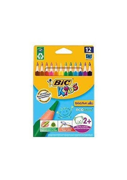 Kuru Boya Evolution Üçgen Jumbo 12'li
