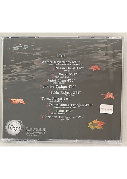 Ahmet Kaya Şarkıları Dinle Sevgili Ülkem 2 CD (Orjnal Dönem Baskı Cd)