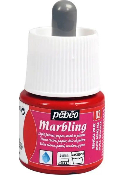 Ebru Boyası Marbling 45 ml Bengal Pink