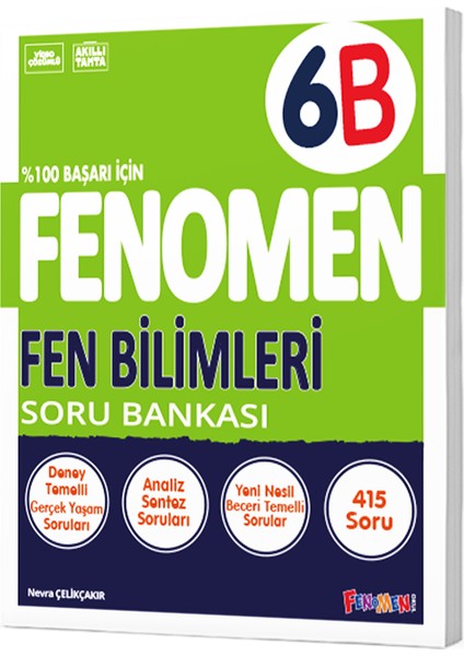 6.sınıf Fenomen Fen Bilimleri Soru Bankası Fenomen Kitap