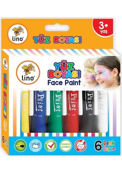 Lino Yüz Boyası 6'lı