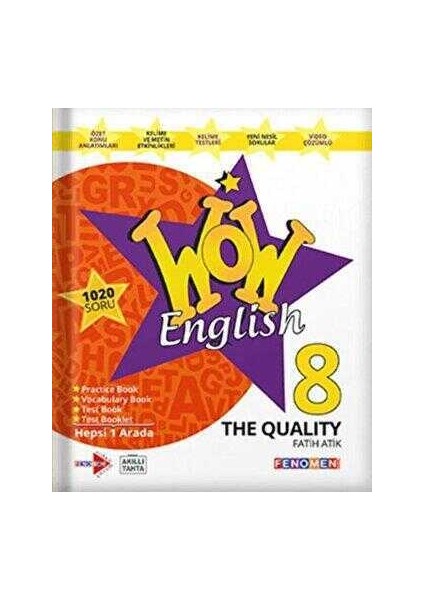 8.sınıf Wow English The Quality Hepsi 1 Arada Gama Okul Yayınları