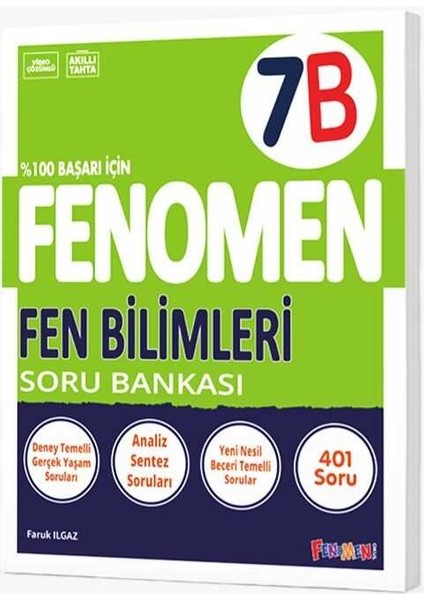 Fenomen Okul Yayınları 7. Sınıf Fen Bilimleri B Fenomen Soru Bankası