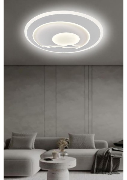 89750-40 Plofonyer Led Avize(Beyaz Işık -Sarı Işık - Gün Işığı)
