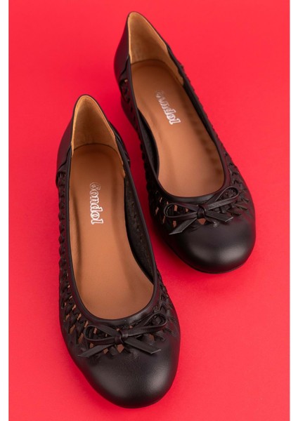 Kadın Hakiki Deri Günlük Kısa Topuklu Babet SS.2024 - Siyah - 36 fiyatları