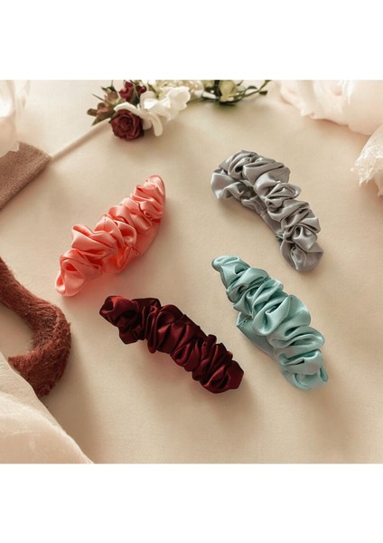 Göz Alıcı Saten Büzgülü Toka Seti modelleri