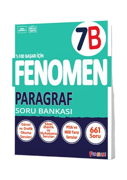 Fenomen Okul Yayınları 7. Sınıf Paragraf B Fenomen Soru Bankası