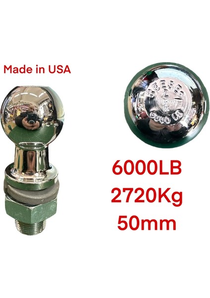 50MM Çeki Demiri Topuzu 6000 Lb 2720 kg