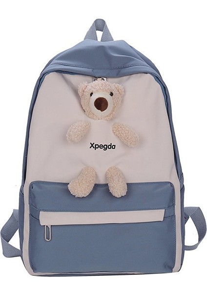 Ayıcık Detaylı Büyük Kapasiteli Sırt Çantası - Siyah (Yurt Dışından)