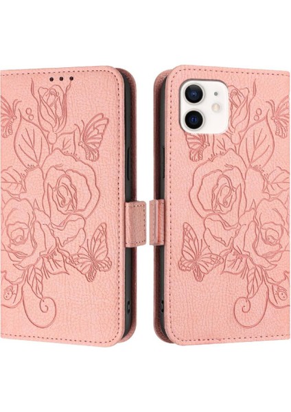 Kredi Kartı Yuvası ile IPhone 11 Manyetik Cüzdan Pu Deri Kılıf (Yurt Dışından)