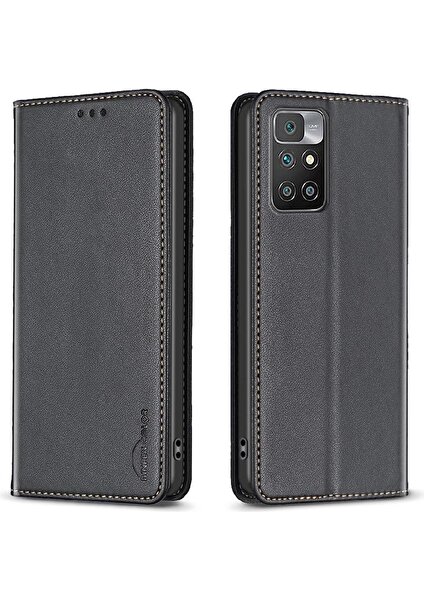 Mays Boutique Xiaomi Redmi Için Flip Case 10 4g 2022 Pu Deri Manyetik Cüzdan Yuvası (Yurt Dışından)