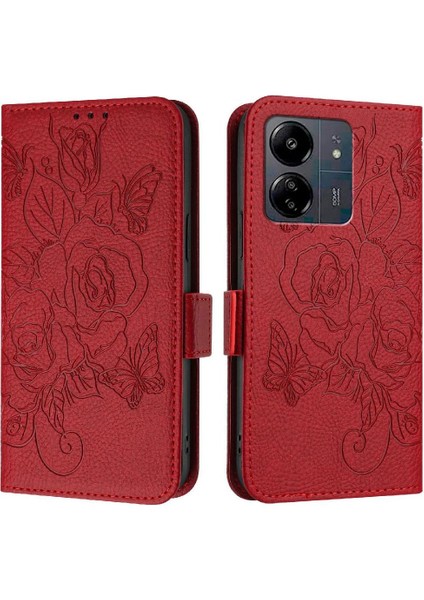 Xiaomi Redmi 13R 5g Manyetik Cüzdan Pu Deri Kredi Kartı ile (Yurt Dışından)