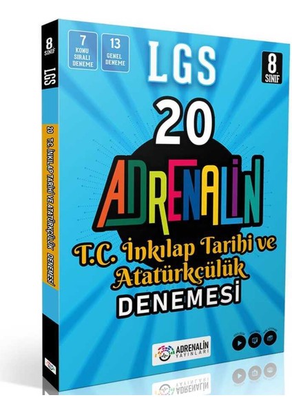 8.sınıf Lgs Inkılap Tarihi 20 Branş Deneme Adrenalin Yayınları