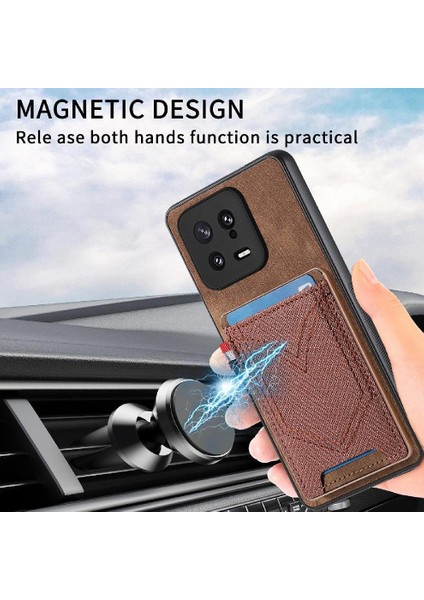Xiaomi 13 Için Crad Yuvası Kot Cep Tasarım Manyetik Araç Montaj (Yurt Dışından) indirimleri