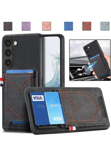 Samsung Galaxy S23 Manyetik Araç Montaj Kot Cep Tasarım Crad (Yurt Dışından) fiyatları