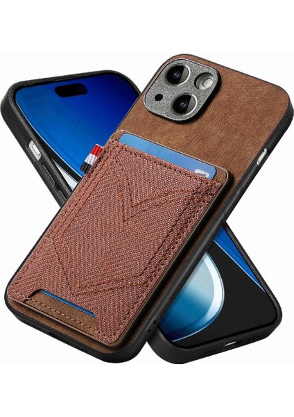 IPhone 15 Için Kılıf Manyetik Araç Montaj Kot Cep Tasarım Crad Yuvası (Yurt Dışından) fırsatları