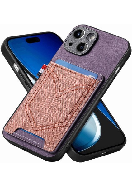 IPhone 15 Için Kılıf Manyetik Araç Montaj Kot Cep Tasarım Crad Yuvası (Yurt Dışından) fiyatları