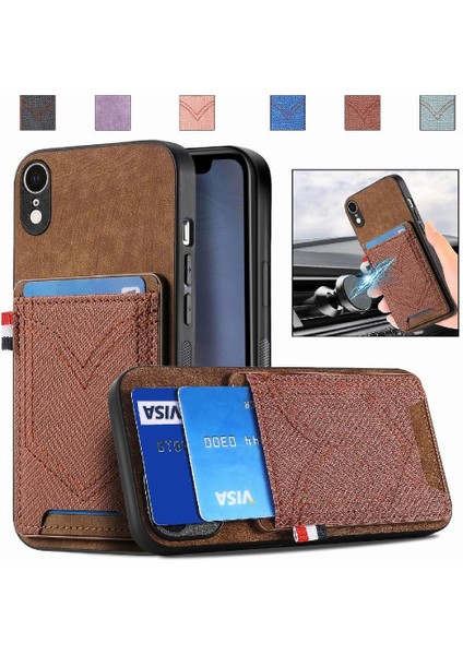 IPhone Xr Manyetik Araç Montaj Crad Yuvası Kot Cep Tasarımı (Yurt Dışından)