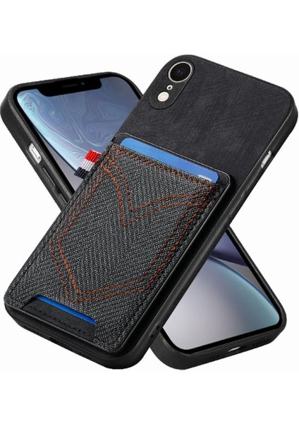 Mays Boutique IPhone Xr Manyetik Araç Montaj Crad Yuvası Kot Cep Tasarımı (Yurt Dışından)