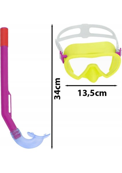 Maske Snorkel Çocuk - 24036-SARI - Crusader Essantial