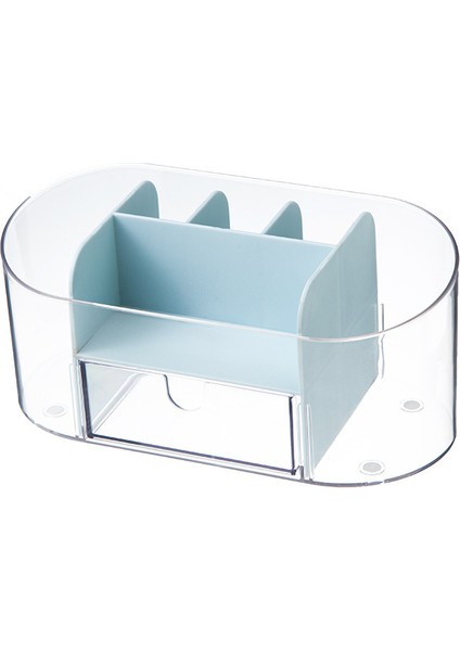 Çok Fonksiyonlu Masaüstü Saklama Kutusu Çekmeceli Kozmetik Ruj Depolama Rafı Basit Şeffaf Öğrenci Yurdu Saklama Kutusu (Yurt Dışından)