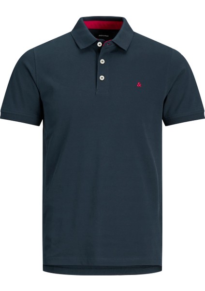 Jack & Jones Erkek Jjepaulos Polo Ss Noos Polo T-Shirt-Lacivert