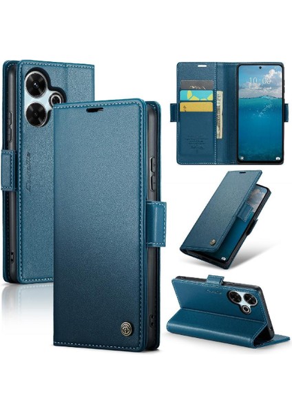 Xiaomi Redmi Için Caseme Durumda 13 4g Kickstand Anti Dolandırıcılık Cüzdan Kılıf Kılıf (Yurt Dışından)