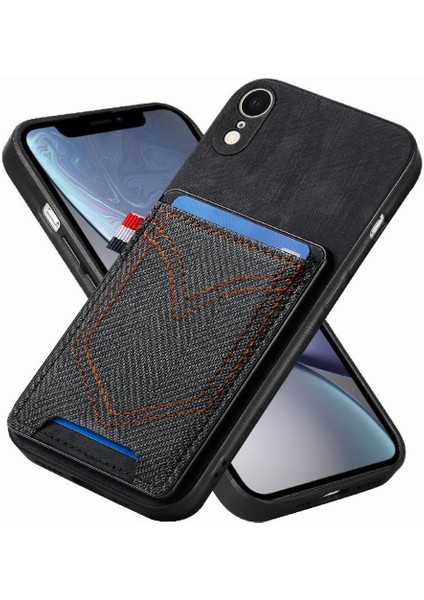 IPhone Xr Manyetik Araç Montaj Crad Yuvası Kot Cep Tasarımı (Yurt Dışından)
