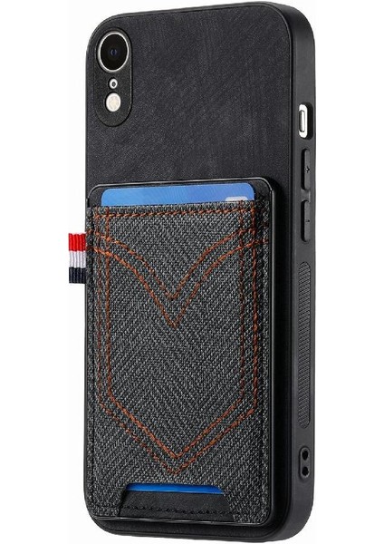 IPhone Xr Manyetik Araç Montaj Crad Yuvası Kot Cep Tasarımı (Yurt Dışından)