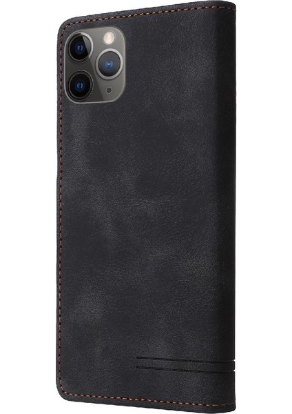 Iphone 11 Için Flip Case Pro Max Deri Kılıf Darbeye Cüzdan Kapak Çevirin (Yurt Dışından)
