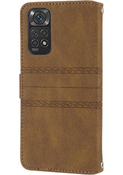 Xiaomi Redmi Not 11 Için Flip Case Pro Artı 5g Cüzdan Kılıf Darbeye Pu (Yurt Dışından)