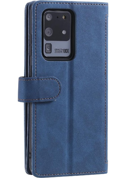 Samsung Galaxy S20 Ultra Kordon Cüzdan Için Flip Case 9 Kart Yuvaları Pu (Yurt Dışından) indirimleri