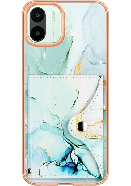 Xiaomi Redmi A1 Mermer Ince Cüzdan Yumuşak Tpu Tampon Kart Yuvaları (Yurt Dışından) fırsatları