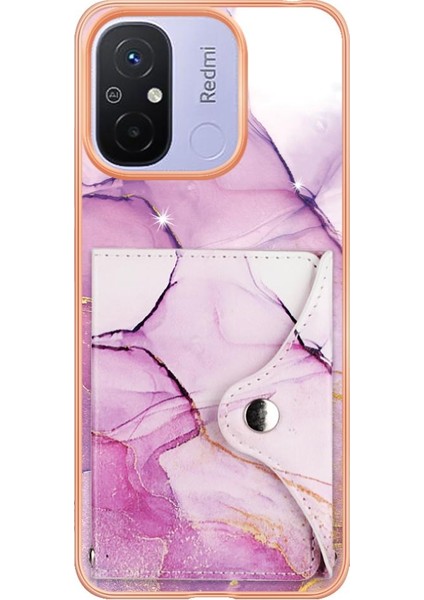 Xiaomi Redmi Için 12C Ince Cüzdan Yumuşak Tpu Tampon Kart Yuvaları Mermer (Yurt Dışından) fiyatları